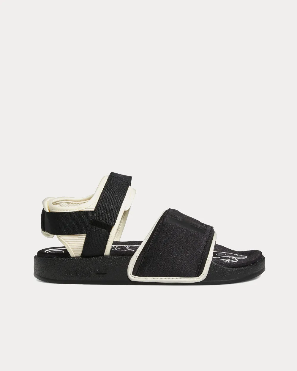 Adilette 2.0 Core Black / Off-White Slip Ons