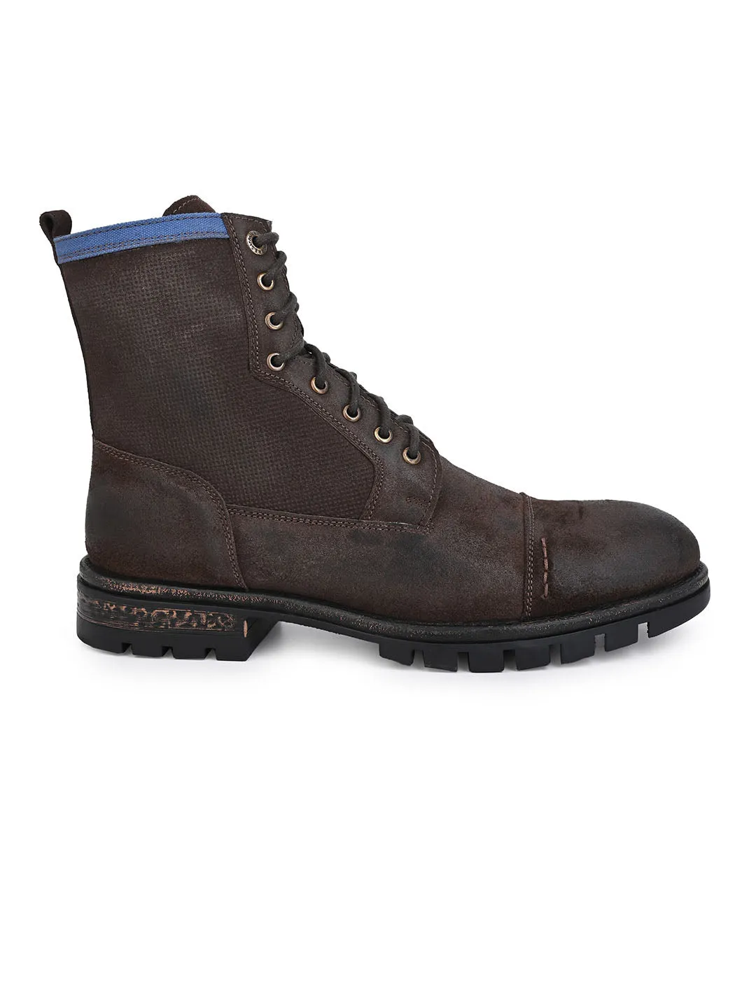 Alberto Torresi Headon Series Devl556 Suede Distress Long Boots For Men