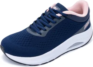 AOV Wide Toe Box Shoes Women Arch Support Walking Shoes for Plantar Fasciitis Orthotic Air Tennis Sneakers