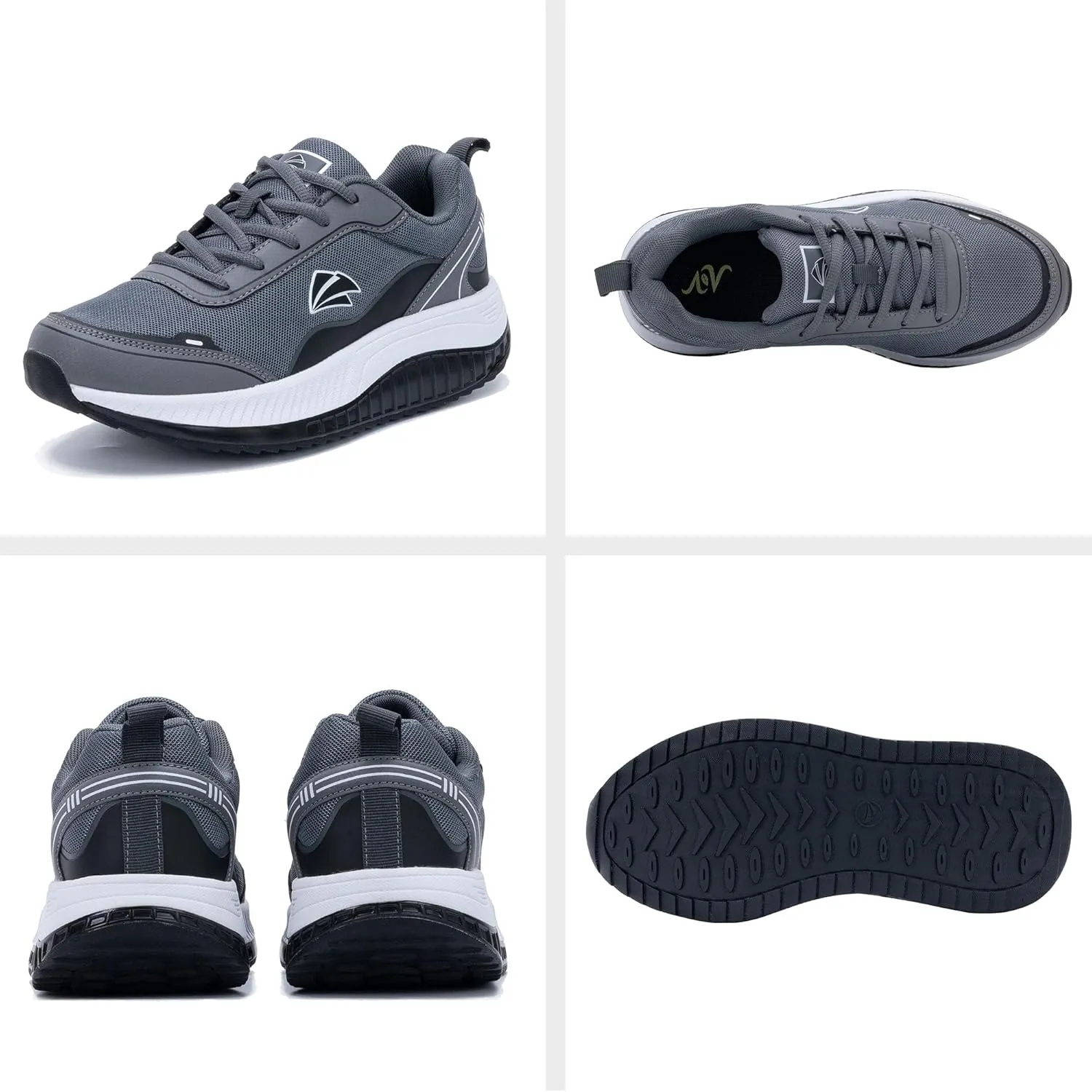 AOV Womens Walking Shoes with Arch Support Plantar Fasciitis Sneakers Gym Tennis for Foot and Heel Pain Relief