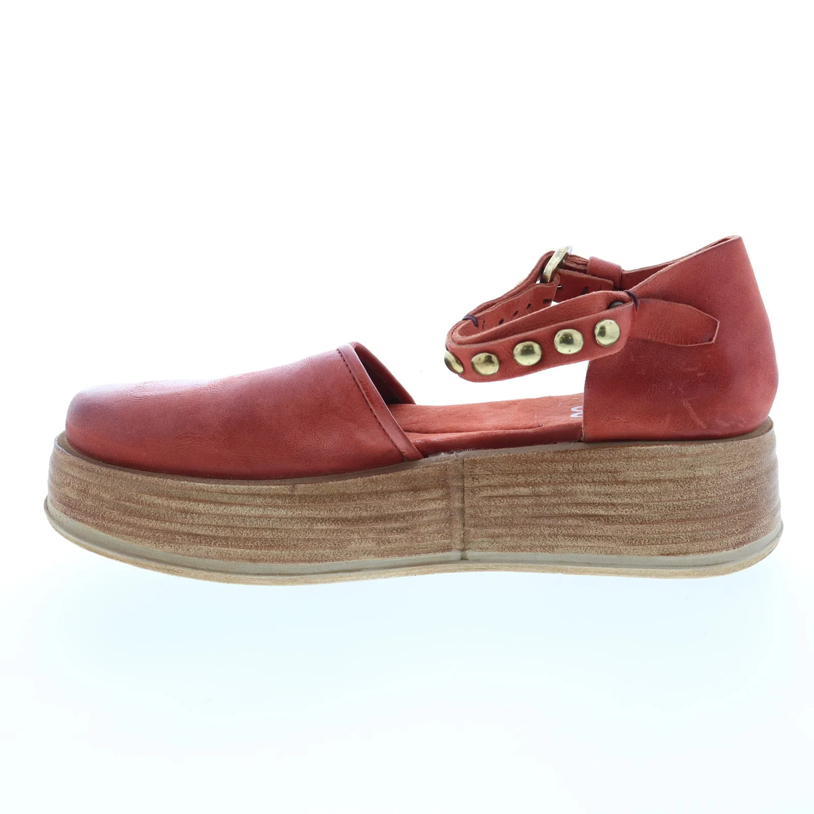 A.S. 98 Parth A78104-101 Womens Brown Leather Sandals Platform Shoes