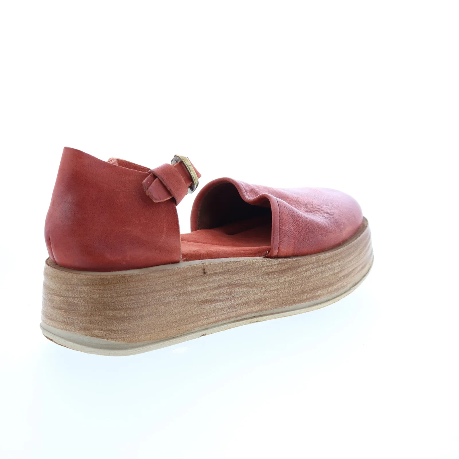 A.S. 98 Parth A78104-101 Womens Brown Leather Sandals Platform Shoes