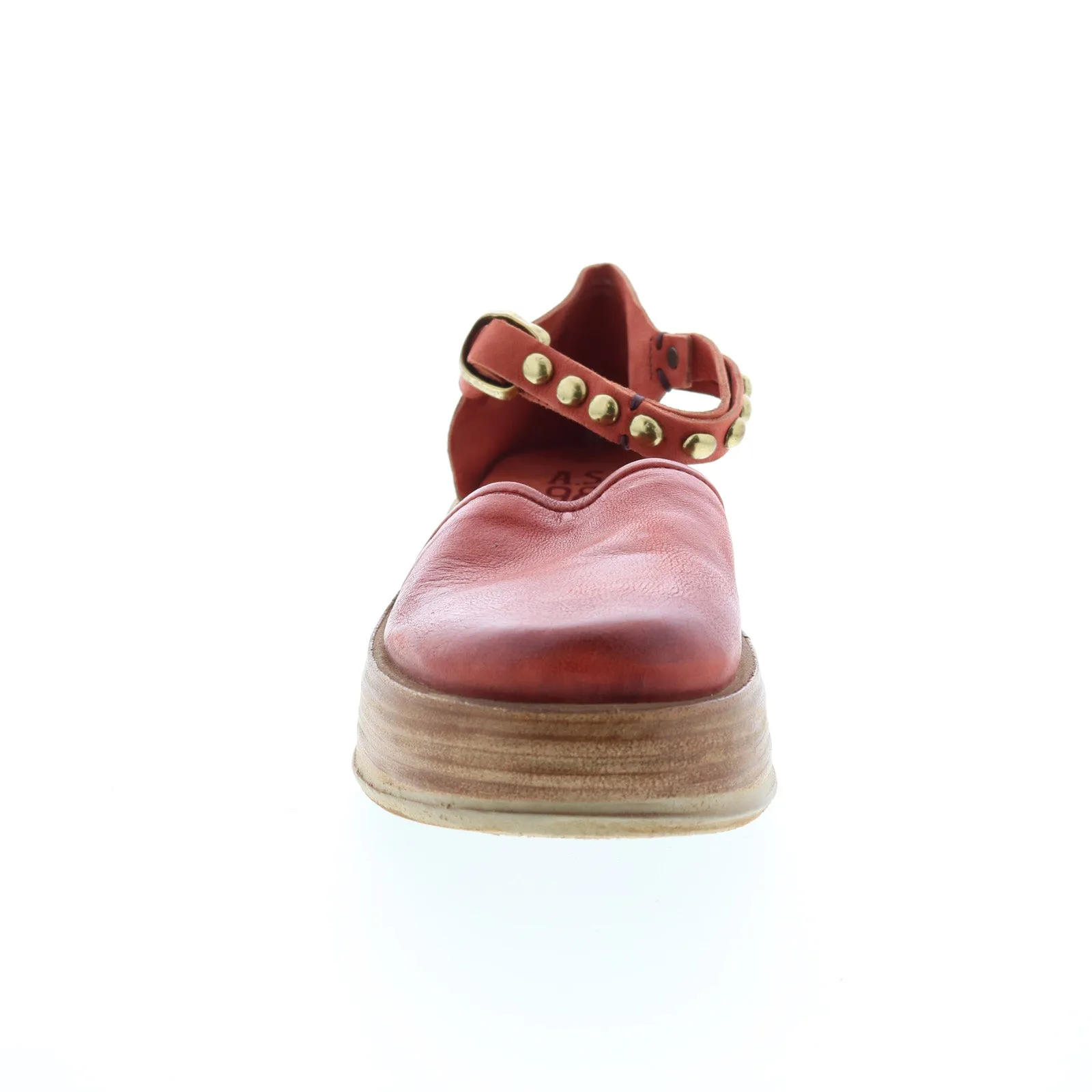 A.S. 98 Parth A78104-101 Womens Brown Leather Sandals Platform Shoes