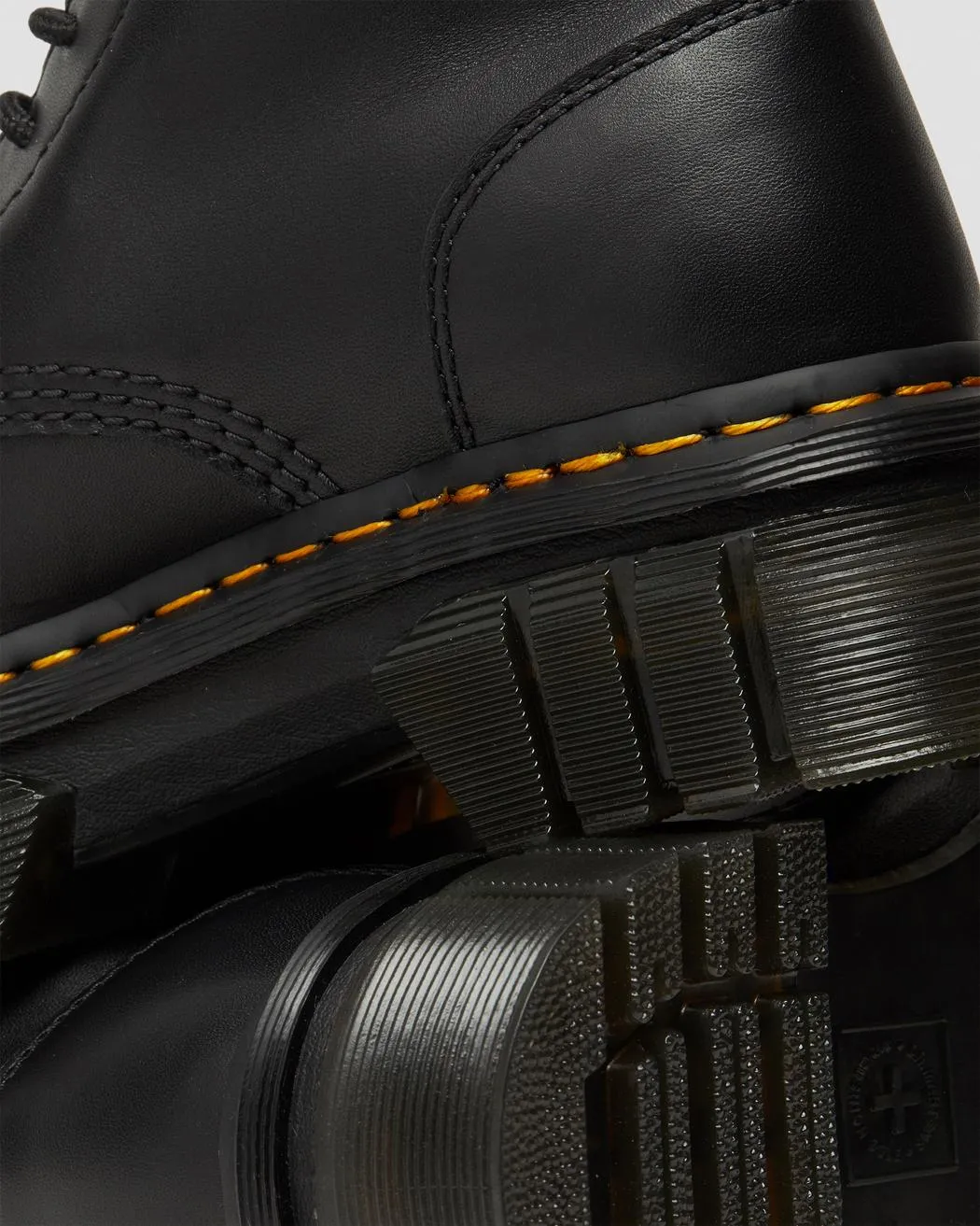 Audrick Nappa Leather Platform Ankle Boots - Black