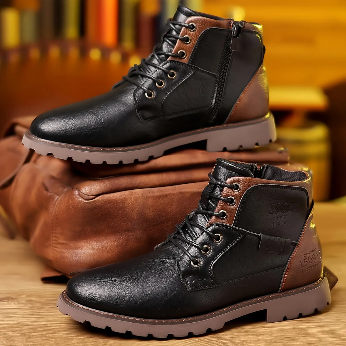 BACKWOODS | Comfortable Lace-up Boots For Men