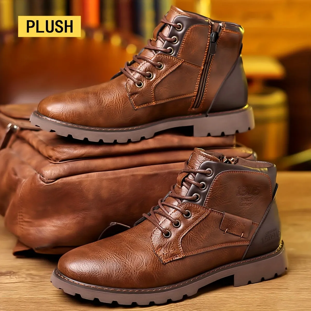 BACKWOODS | Comfortable Lace-up Boots For Men