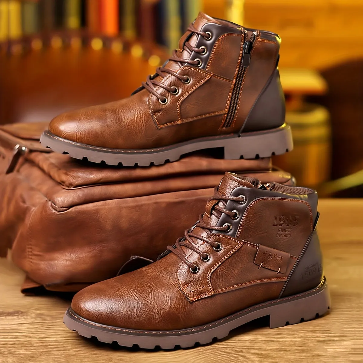 BACKWOODS | Comfortable Lace-up Boots For Men