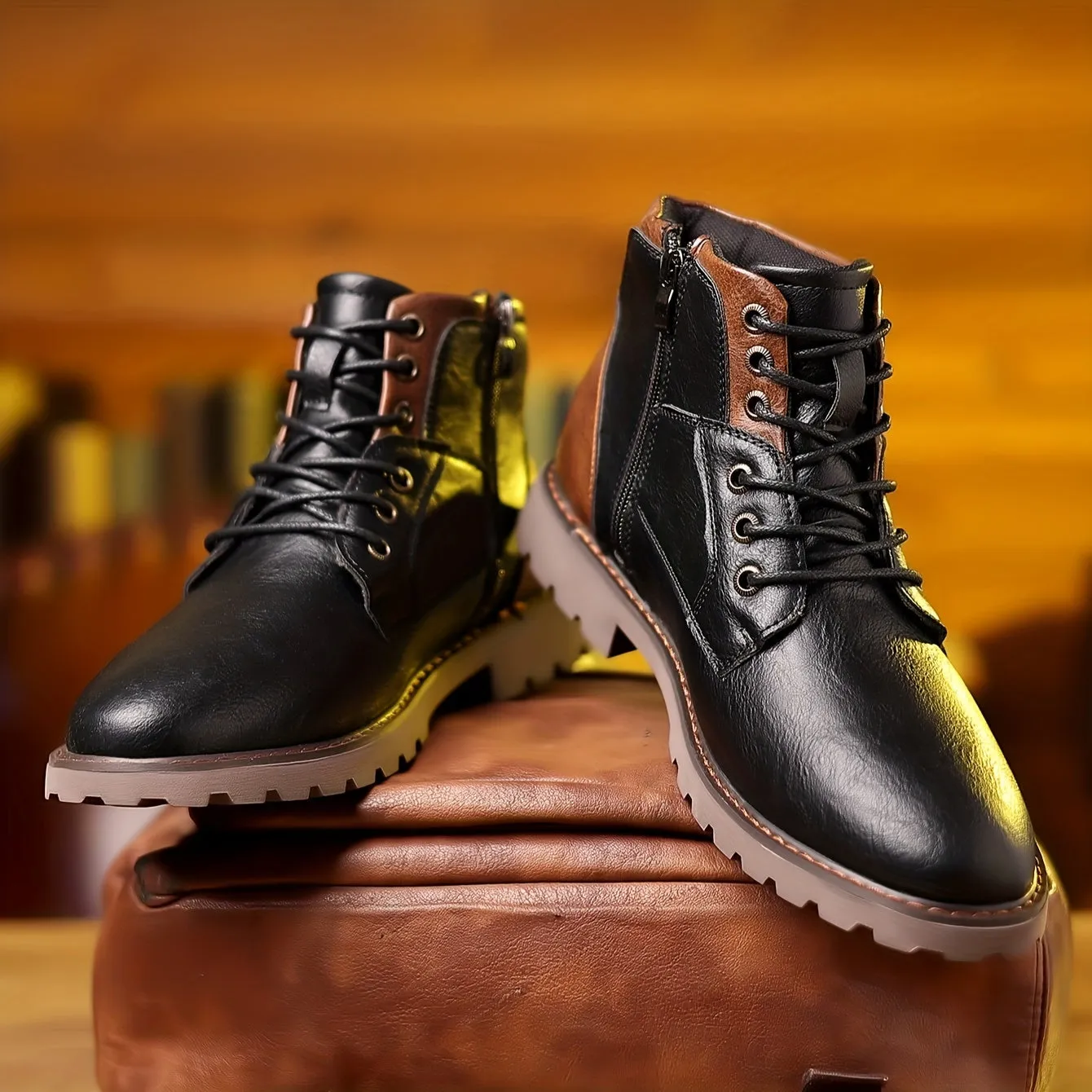 BACKWOODS | Comfortable Lace-up Boots For Men