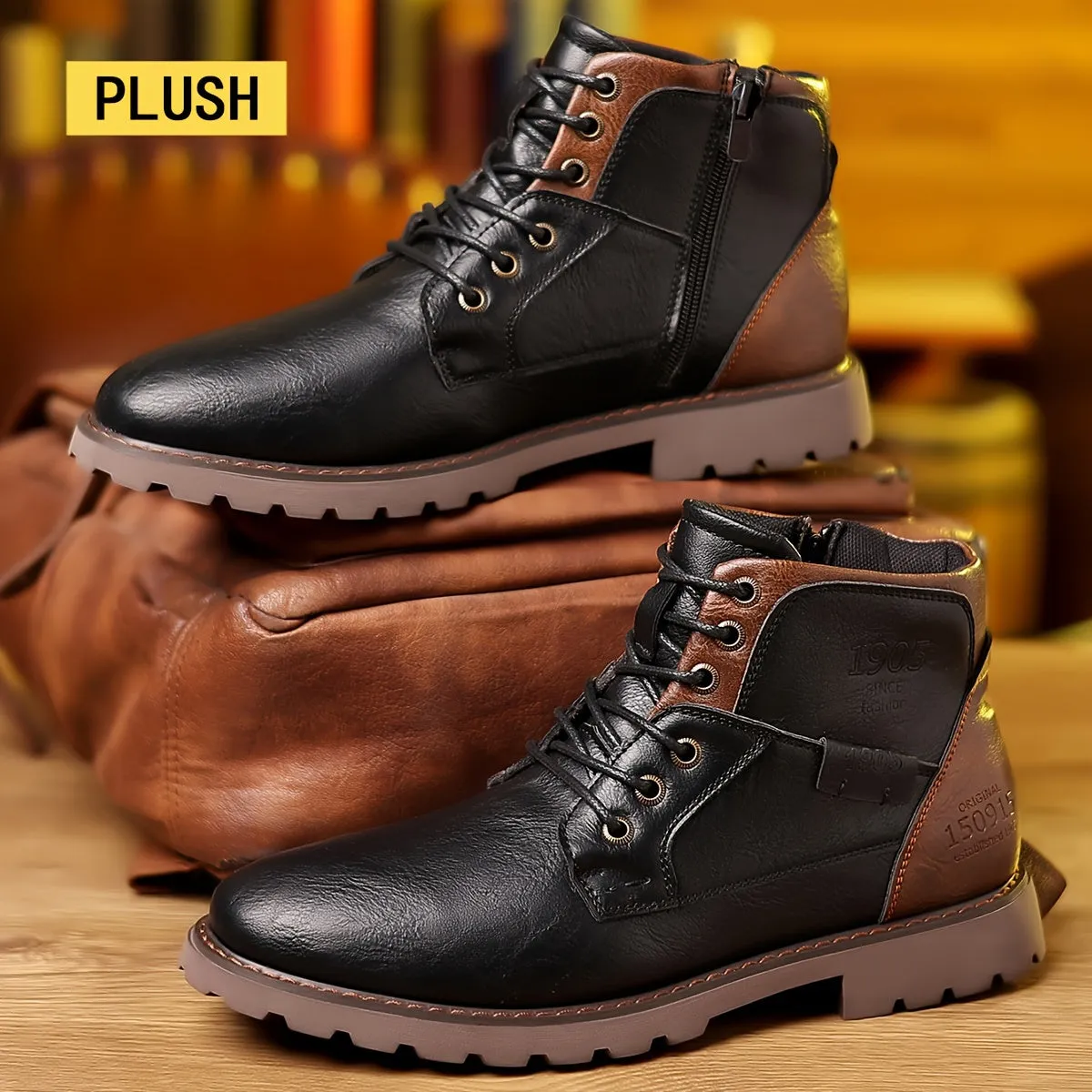 BACKWOODS | Comfortable Lace-up Boots For Men