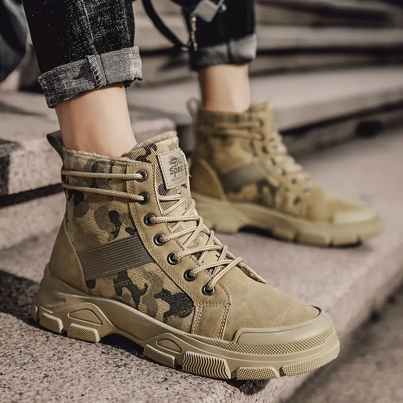 BACKWOODS | Men's Warm Fleece-Lined Camouflage Boots