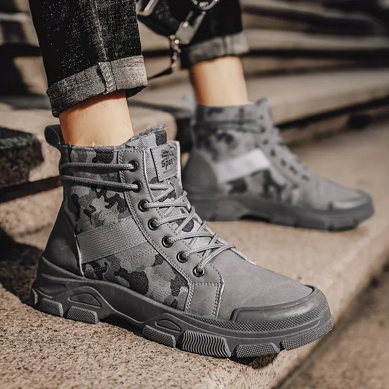 BACKWOODS | Men's Warm Fleece-Lined Camouflage Boots