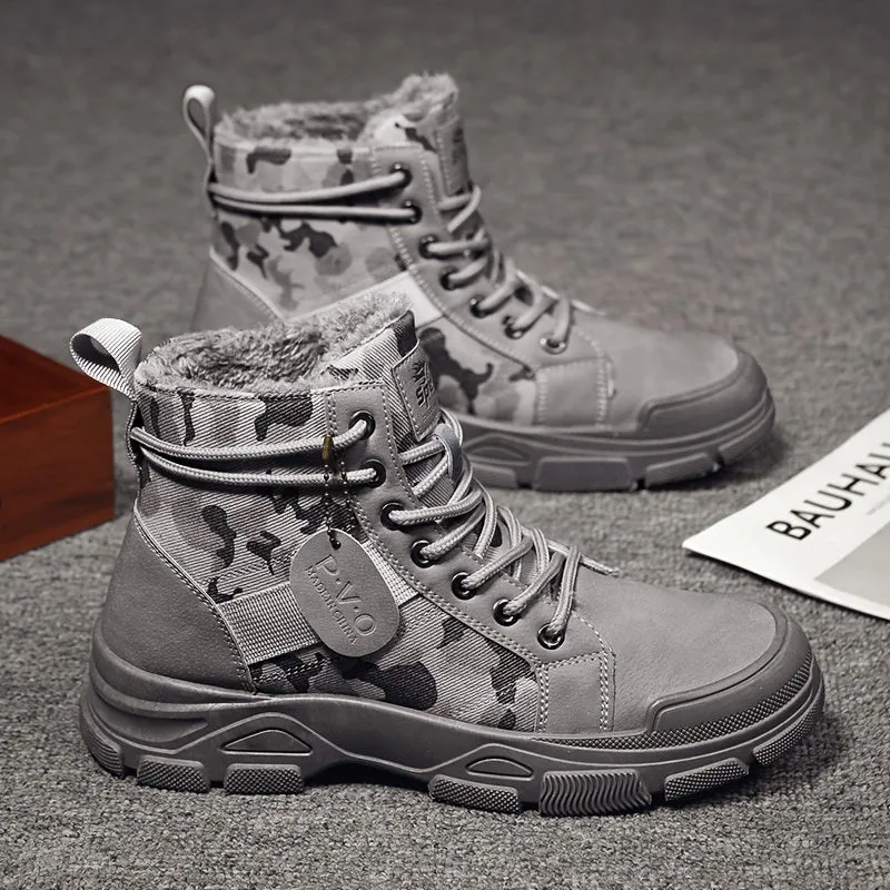 BACKWOODS | Men's Warm Fleece-Lined Camouflage Boots