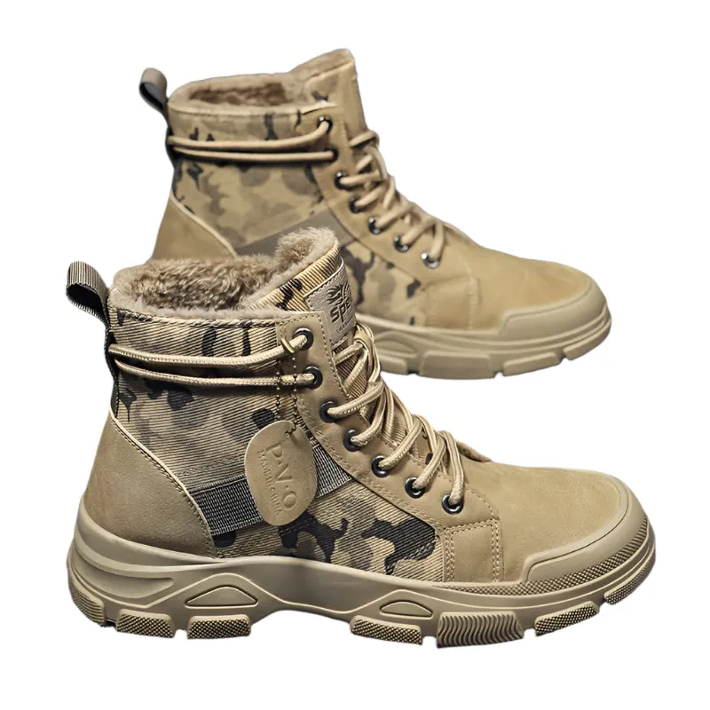 BACKWOODS | Men's Warm Fleece-Lined Camouflage Boots