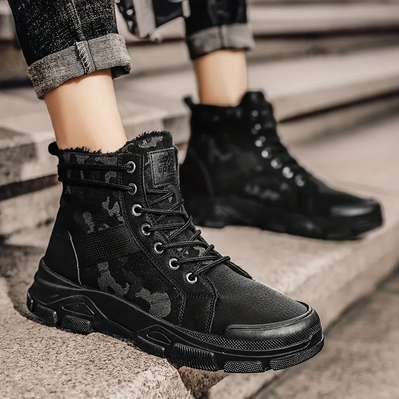 BACKWOODS | Men's Warm Fleece-Lined Camouflage Boots