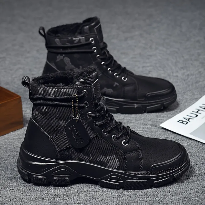 BACKWOODS | Men's Warm Fleece-Lined Camouflage Boots