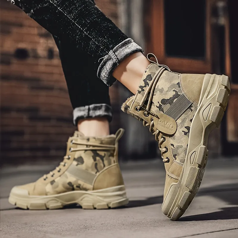 BACKWOODS | Men's Warm Fleece-Lined Camouflage Boots