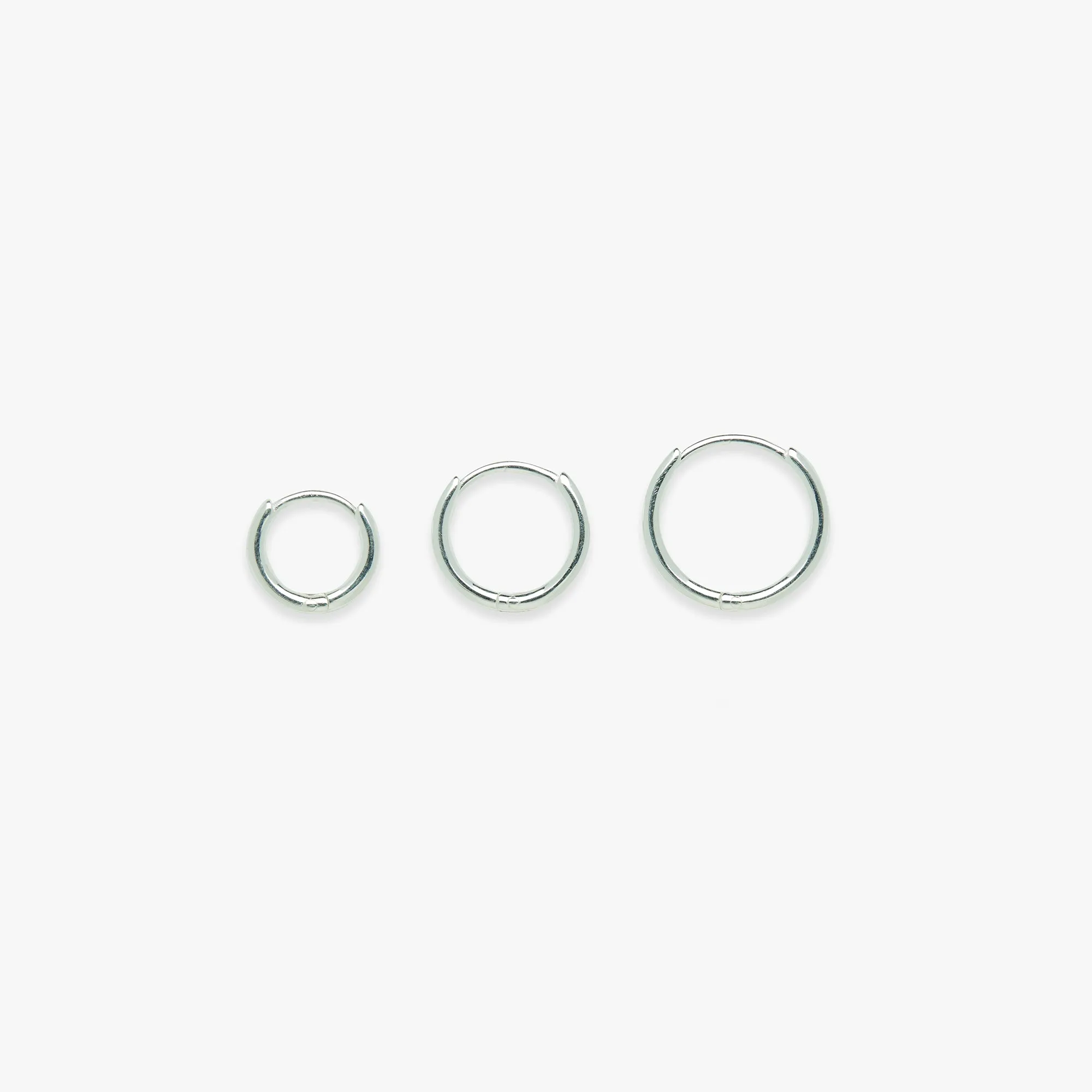 Basic click hoop silver