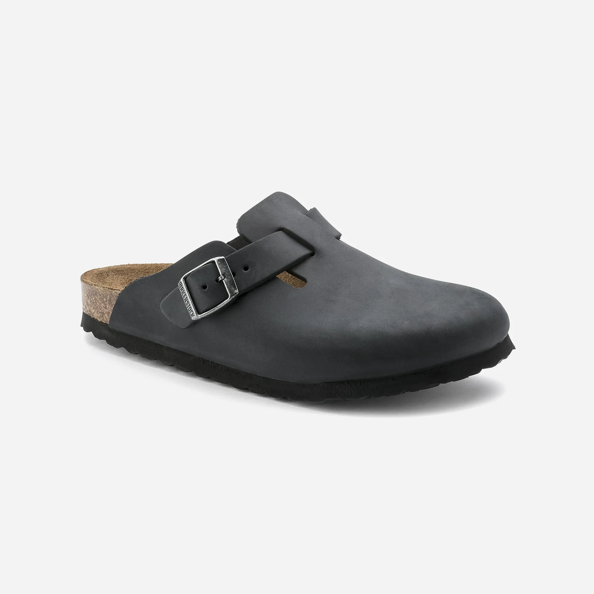 Birkenstock Boston Oiled Leather Black Black