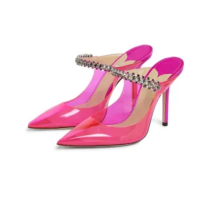 Bling Neon Mules