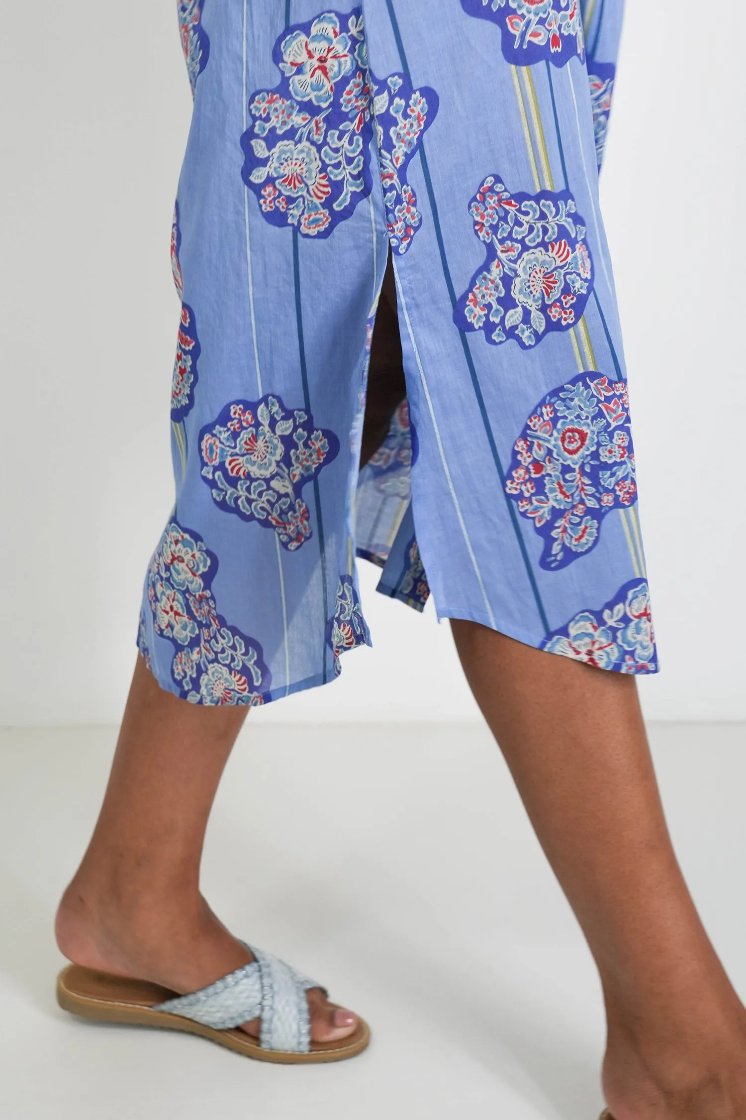 Blue Selena Shirt Dress