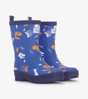 Boys Dino Fossils Matte Wellies