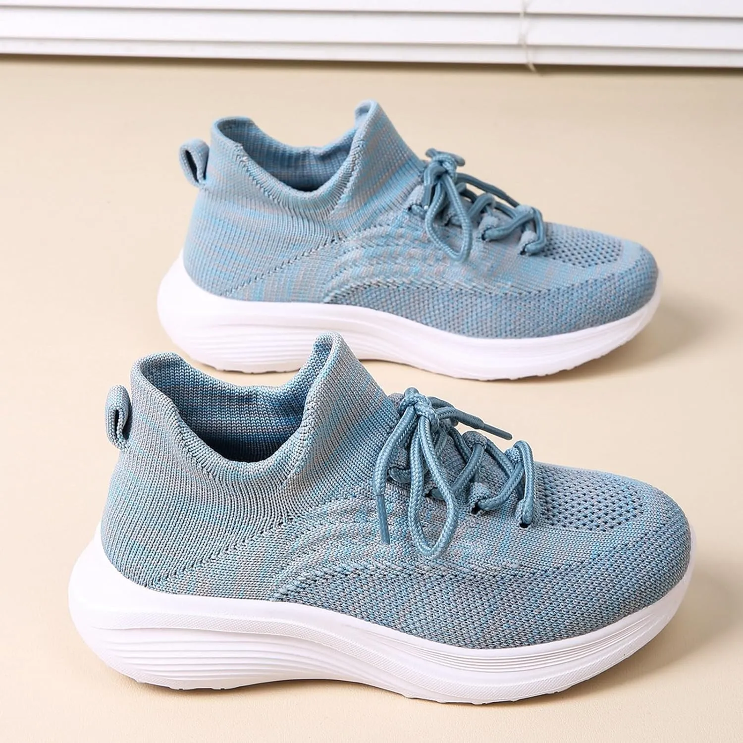 Boys Sneakers High Top Athletic Shoes Breathable Knit Casual Footwear Soft Sole for Outdoor Activities Comfortable Stretch Socks Sneakers for Kids