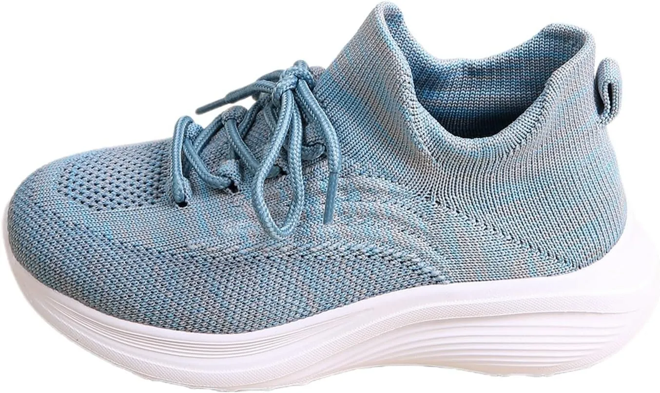 Boys Sneakers High Top Athletic Shoes Breathable Knit Casual Footwear Soft Sole for Outdoor Activities Comfortable Stretch Socks Sneakers for Kids