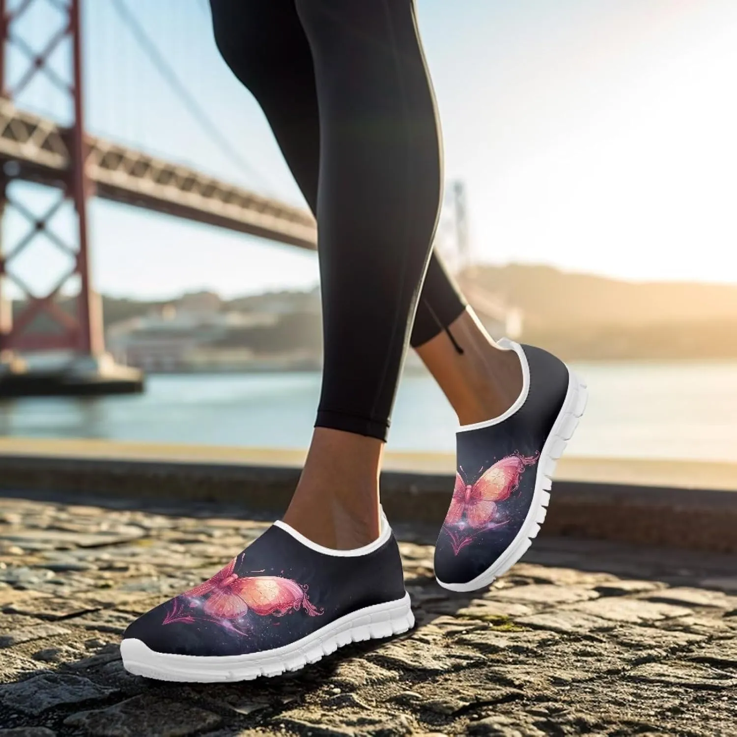 Breathable Casual Shoes for Women Comfort Lightweight Sneakers Non Slip Low Cut Shoes Slip On Loafers Indoor Outdoor Walking Running Sports Travel Shoes US 5.5-11.5