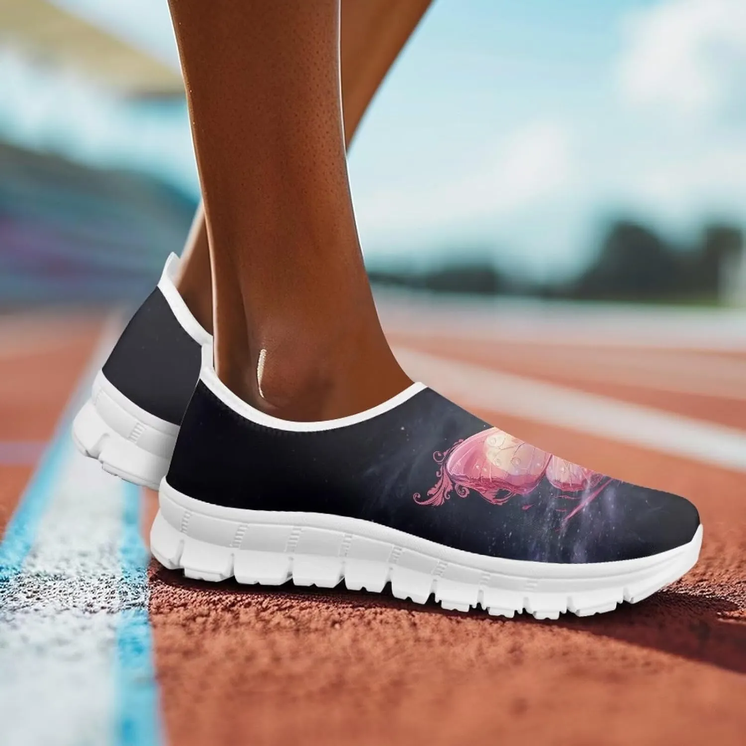 Breathable Casual Shoes for Women Comfort Lightweight Sneakers Non Slip Low Cut Shoes Slip On Loafers Indoor Outdoor Walking Running Sports Travel Shoes US 5.5-11.5