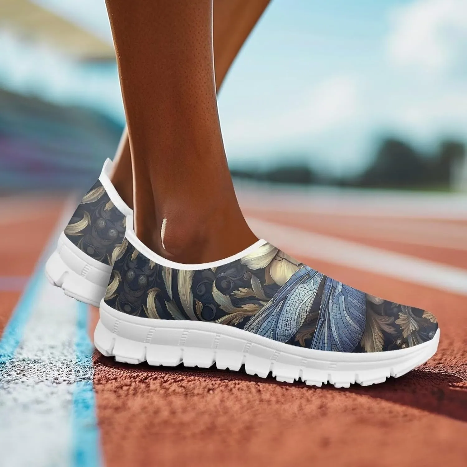 Breathable Casual Shoes for Women Comfort Lightweight Sneakers Non Slip Low Cut Shoes Slip On Loafers Indoor Outdoor Walking Running Sports Travel Shoes US 5.5-11.5