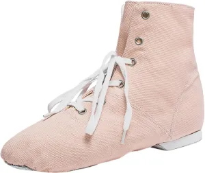 Canvas Lace up Practice Jazz Dance Boots Ankle Boots Split Sole Ballet Dancing Sneakers for Adult Men Women Kid
