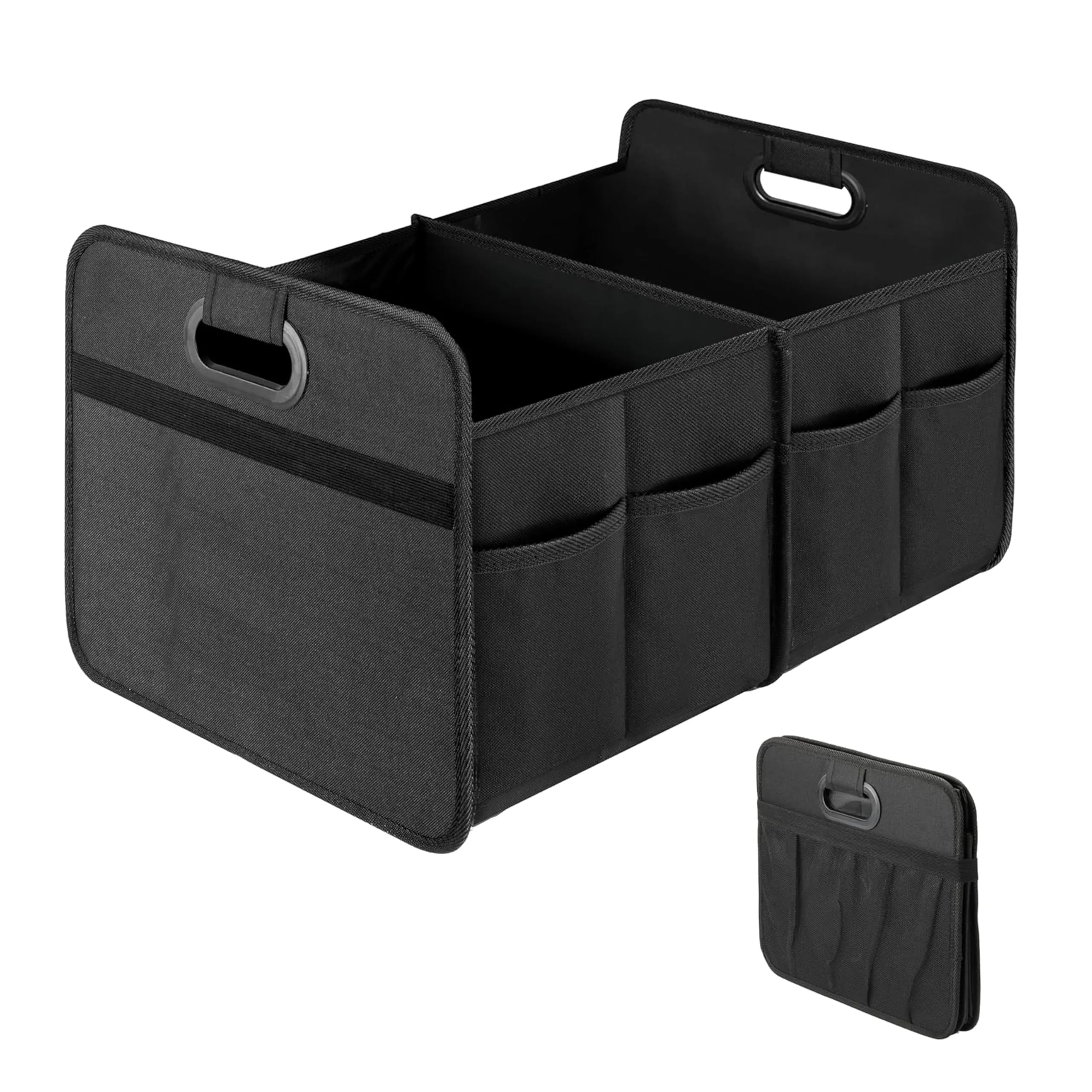 Car Trunk Organizer, 2 Compartment Waterproof Storage