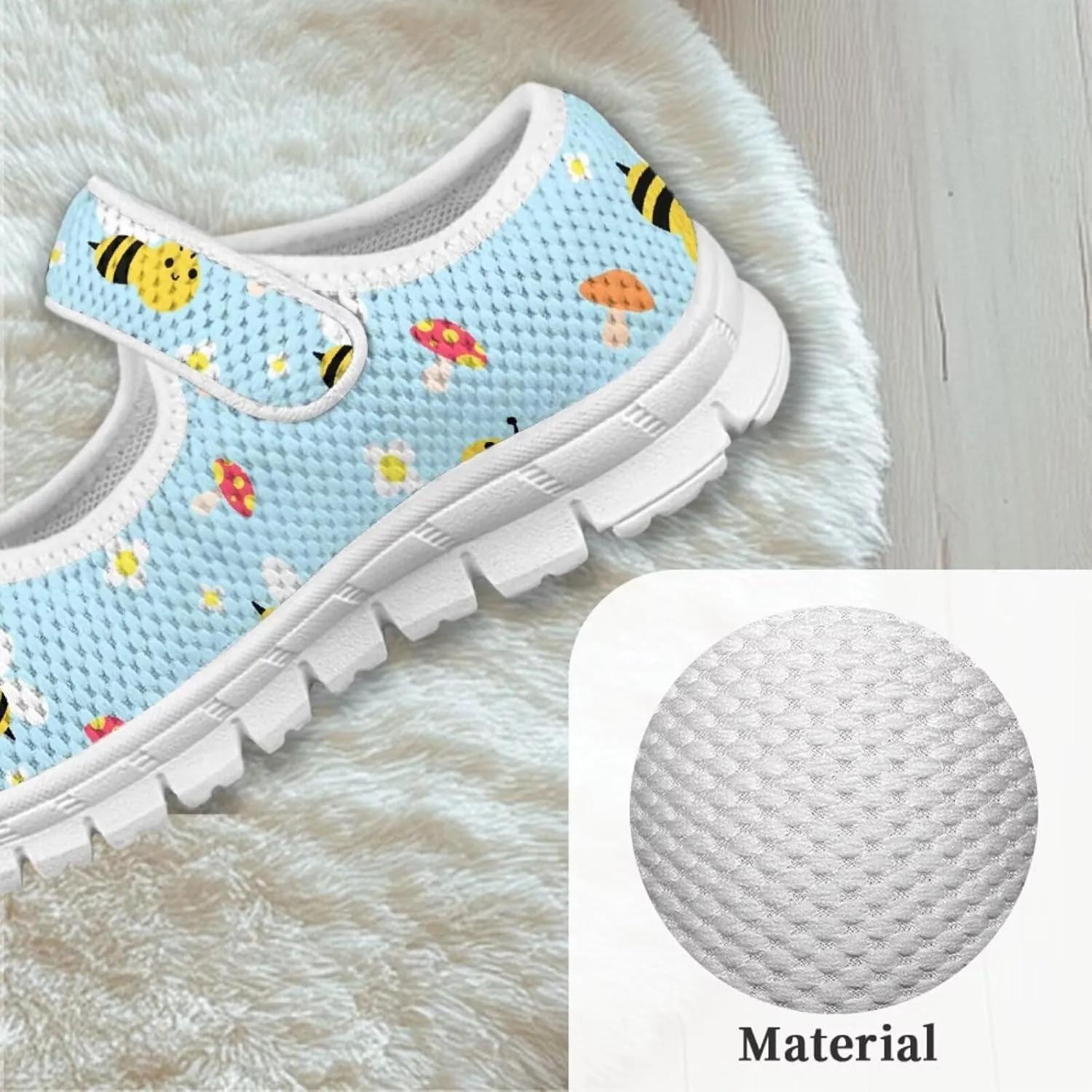chaqlin Kids Mary Jane Girl's School Uniform Dress Shoes Boys Non Slip Breathable Mesh Strap Sneaker Casual Waling Running Tennis Shoes
