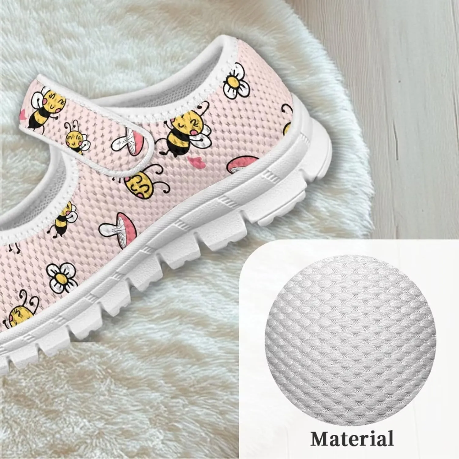 chaqlin Kids Mary Jane Girl's School Uniform Dress Shoes Boys Non Slip Breathable Mesh Strap Sneaker Casual Waling Running Tennis Shoes