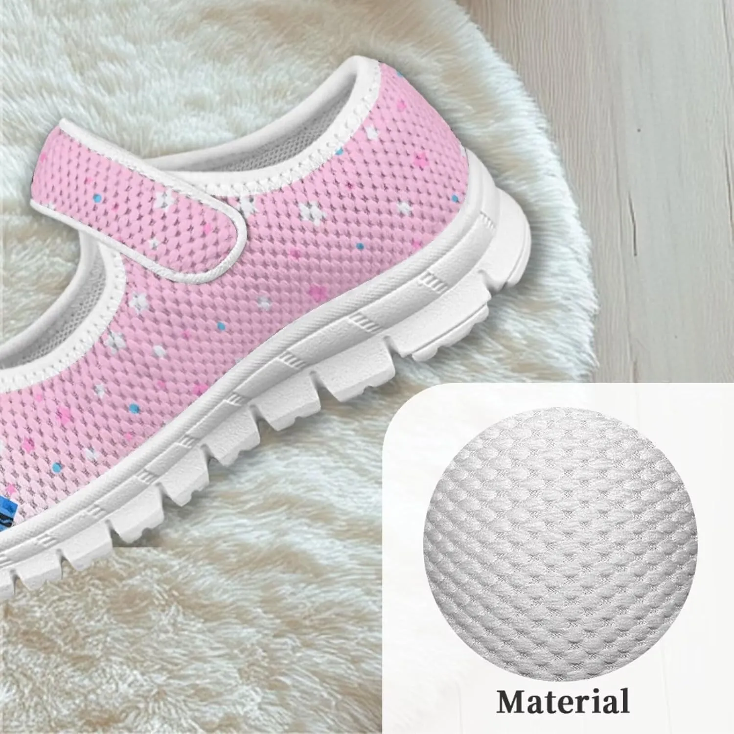 chaqlin Kids Sneaker Mary Jane Slip-On Dress Shoes Boys Girls Lightweight Fashion Breathable Mesh Strap Sneaker Casual School Uniform Shoes