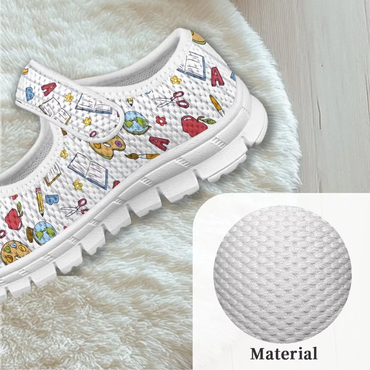 chaqlin Kids Sneaker Mary Jane Slip-On Dress Shoes Boys Girls Lightweight Fashion Breathable Mesh Strap Sneaker Casual School Uniform Shoes