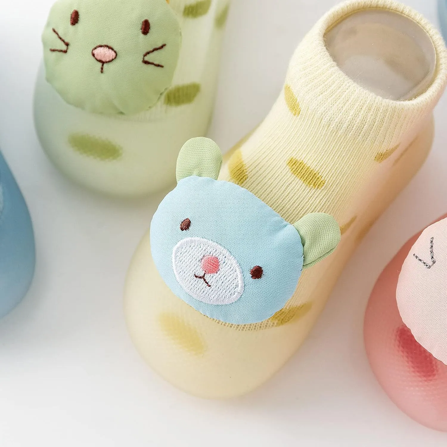 Children Toddler Toddler Shoes Spring and Summer Boys and Girls Socks Shoes Soft Soles Non Slip Baby White Sneakers