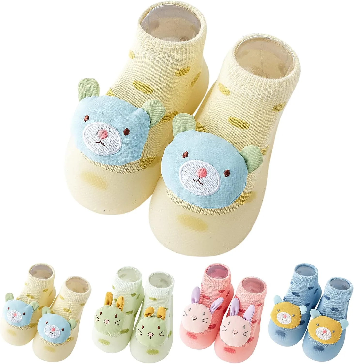 Children Toddler Toddler Shoes Spring and Summer Boys and Girls Socks Shoes Soft Soles Non Slip Baby White Sneakers