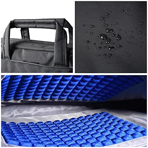 CoolBELL 17.3" Laptop Bag Notebook Carrying Case Shoulder Bubble Foam Padded Briefcase
