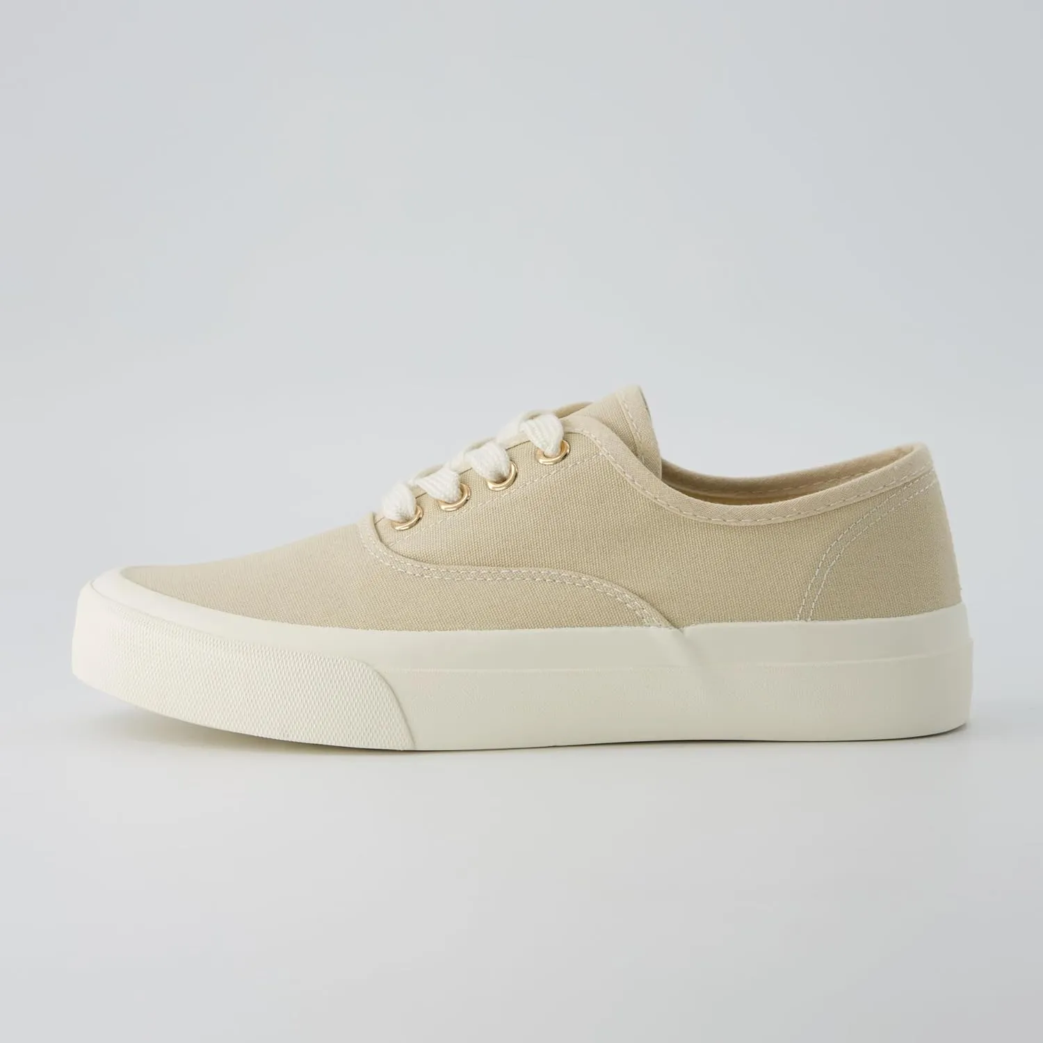 CUSHIONAIRE Womens Freshman Canvas Lace-Up Sneaker with Memory Foam, Wide Widths Available | Casual Walking Shoes, Lightweight & Comfortable