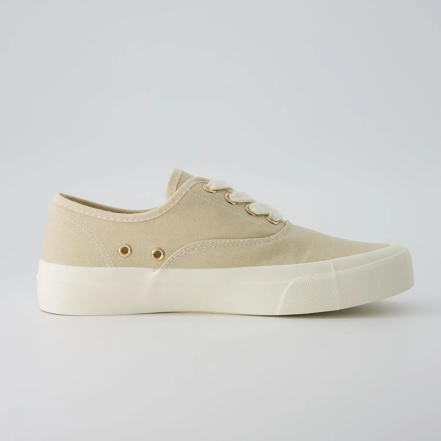 CUSHIONAIRE Womens Freshman Canvas Lace-Up Sneaker with Memory Foam, Wide Widths Available | Casual Walking Shoes, Lightweight & Comfortable