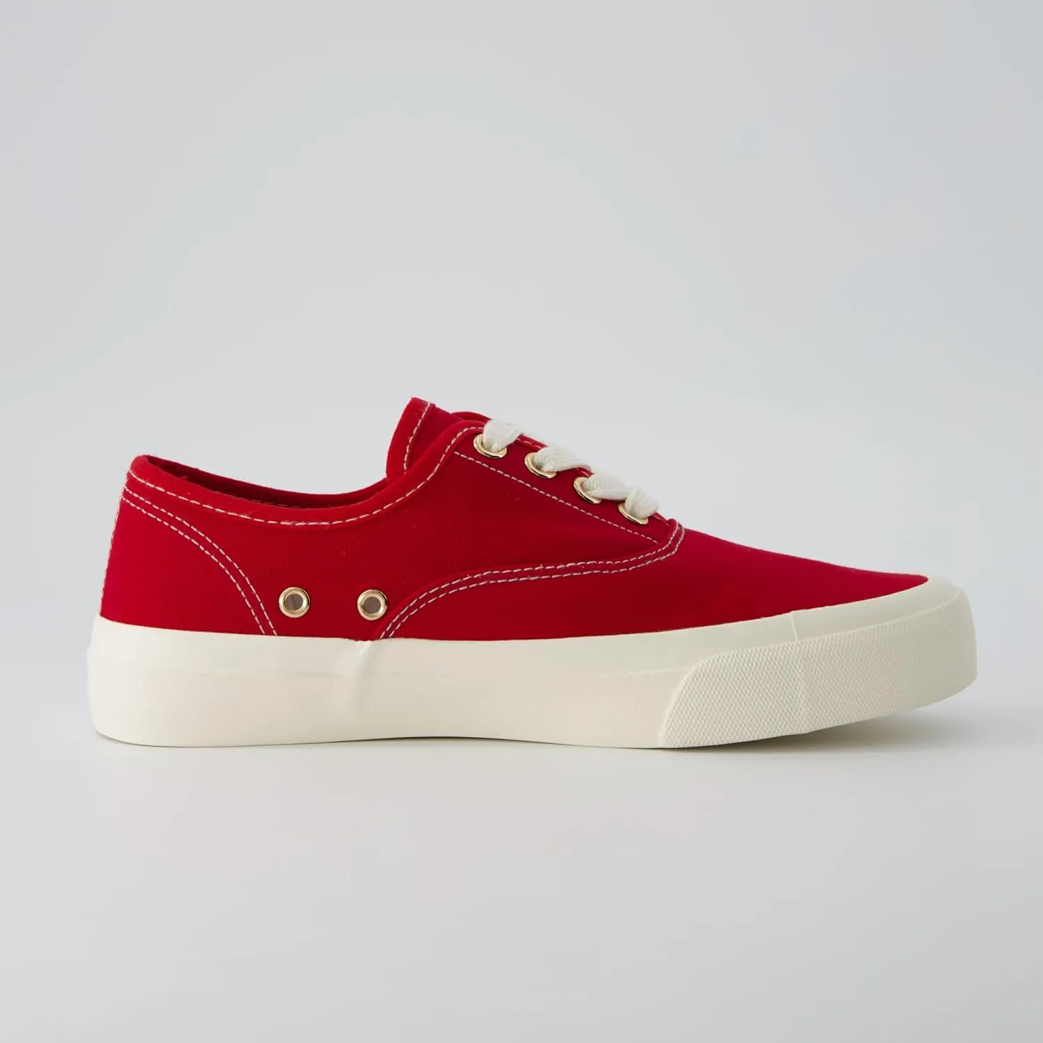 CUSHIONAIRE Womens Freshman Canvas Lace-Up Sneaker with Memory Foam, Wide Widths Available | Casual Walking Shoes, Lightweight & Comfortable