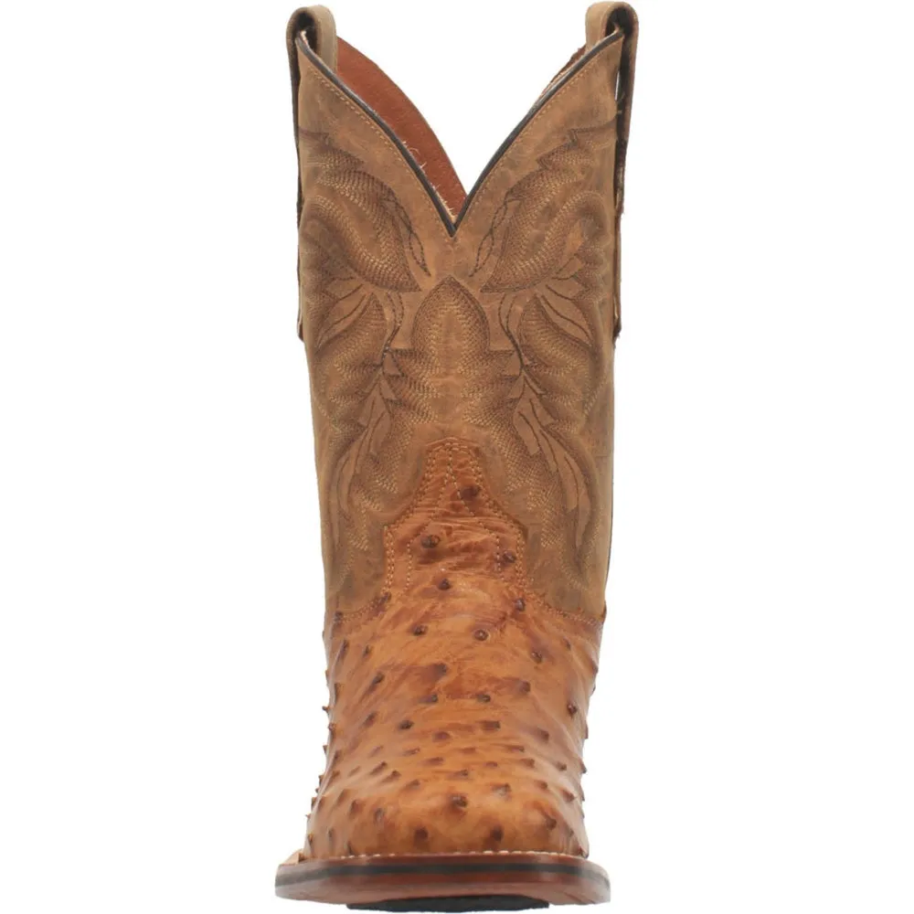 Dan Post Men's Alamosa Full Quill Ostrich Square Toe Boot DP3876