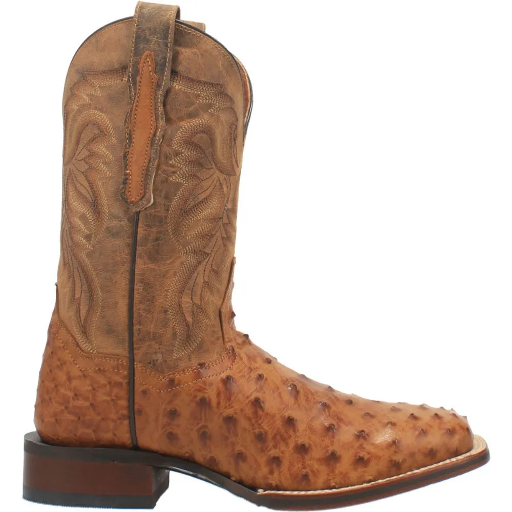 Dan Post Men's Alamosa Full Quill Ostrich Square Toe Boot DP3876