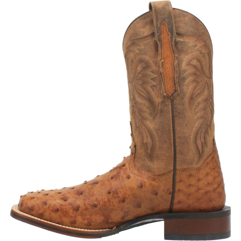 Dan Post Men's Alamosa Full Quill Ostrich Square Toe Boot DP3876