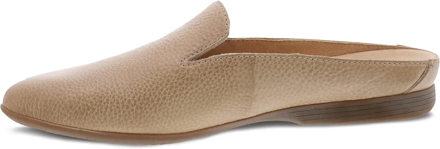 Dansko Lexie Slip-On Mules for Women - Comfortable Flat Shoes with Arch Support - Versatile Casual to Dressy Footwear - Lightweight Rubber Outsole