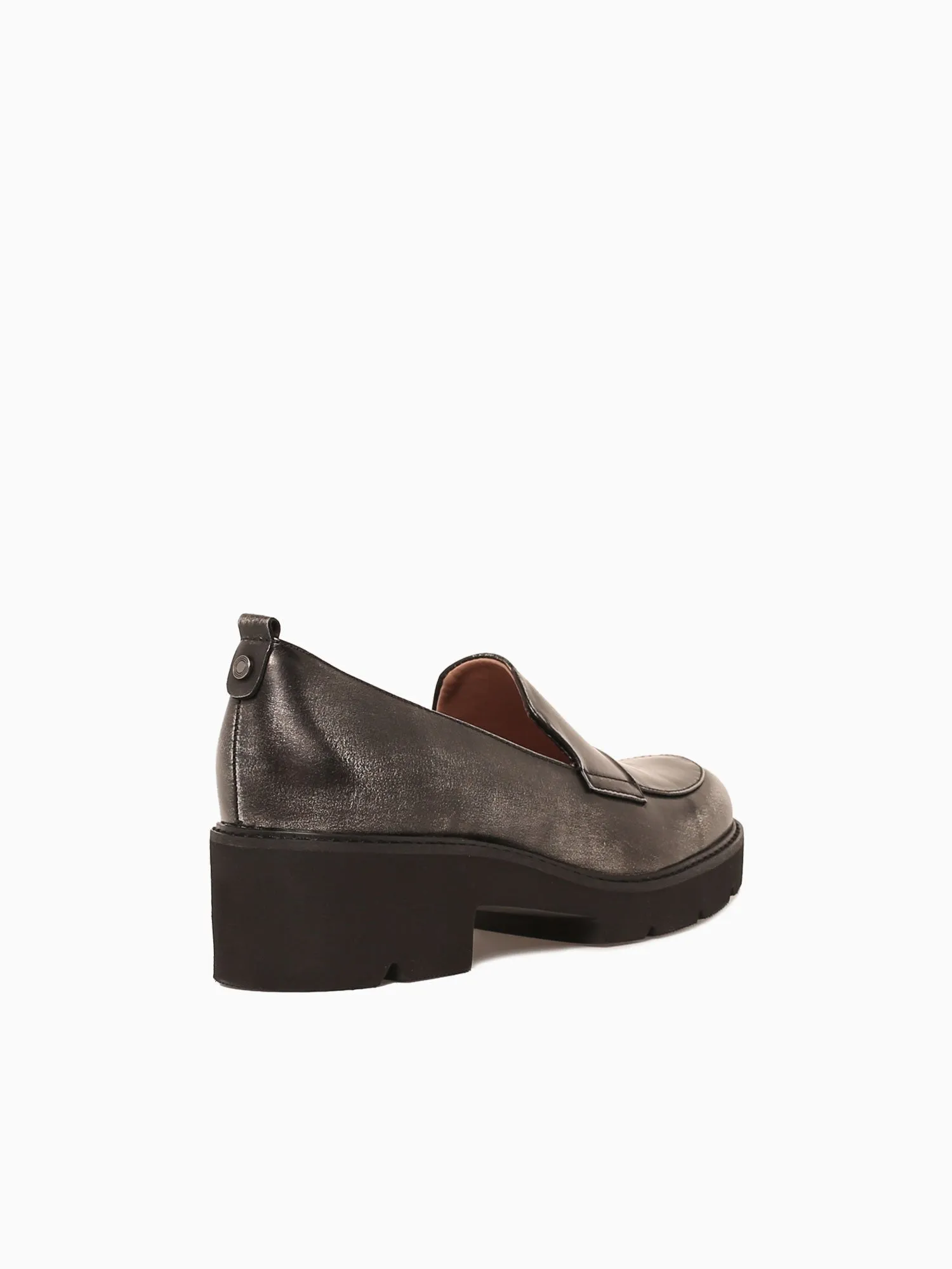 Darry Black Silver leather