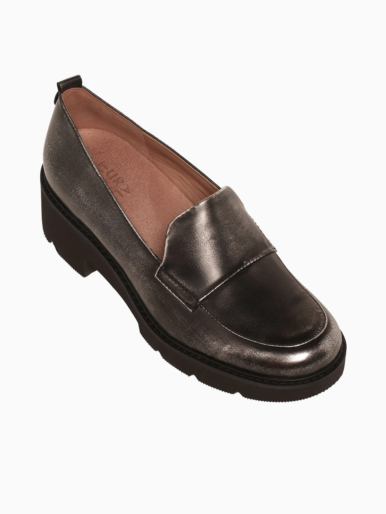Darry Black Silver leather