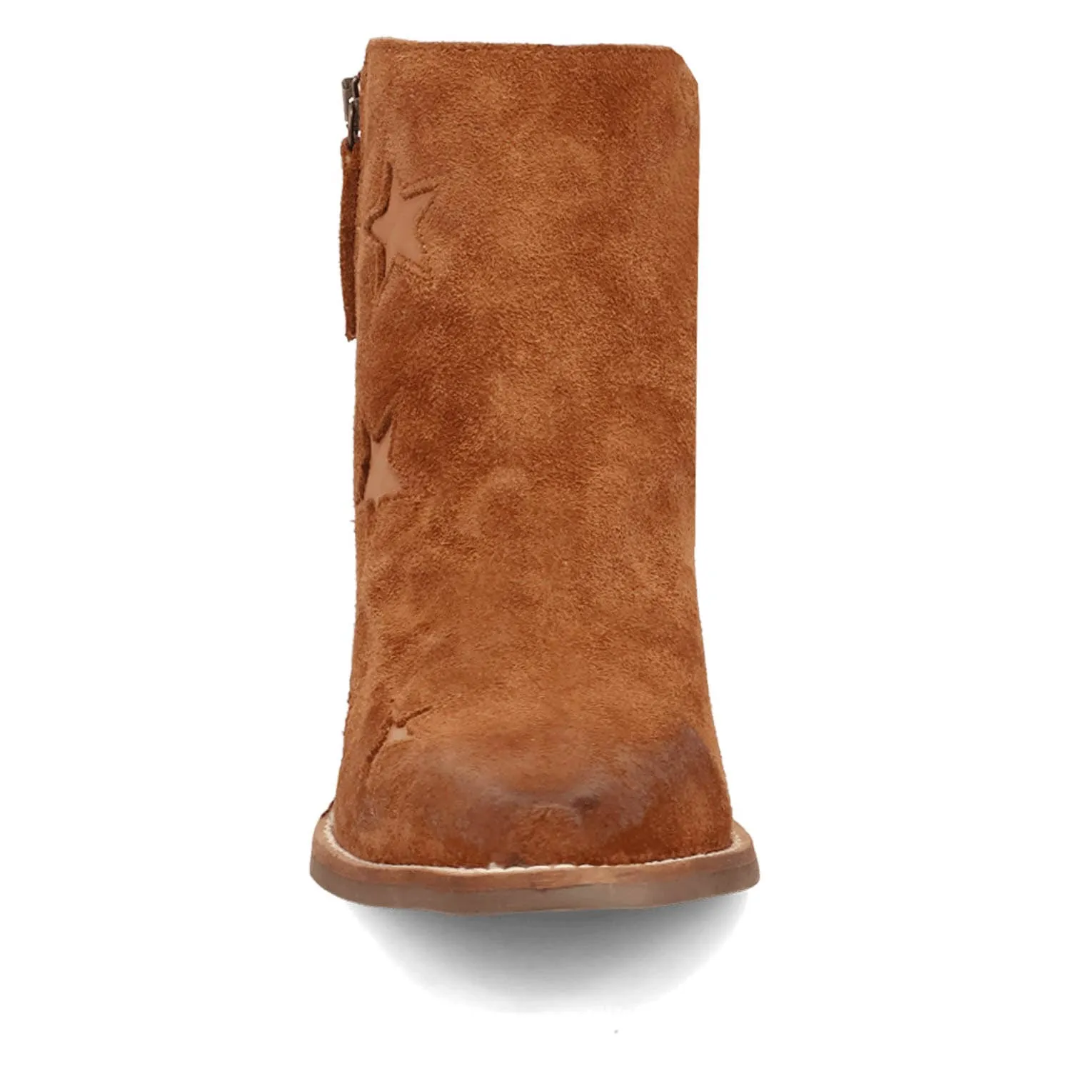 Dingo Womens Little Starie Camel Suede Ankle Boots