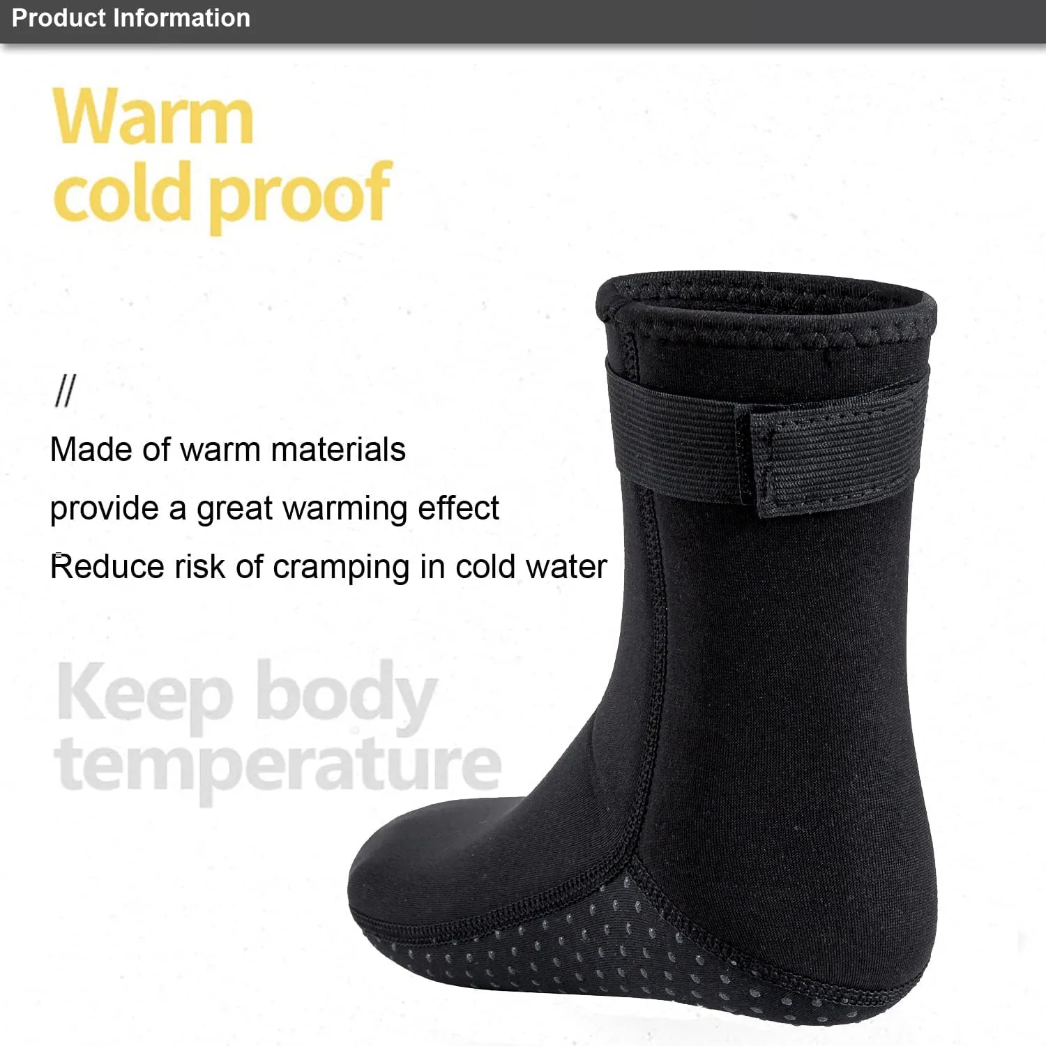 Diving Socks, 3MM Neoprene Socks Surf Booties Dive Booties Dive Boots